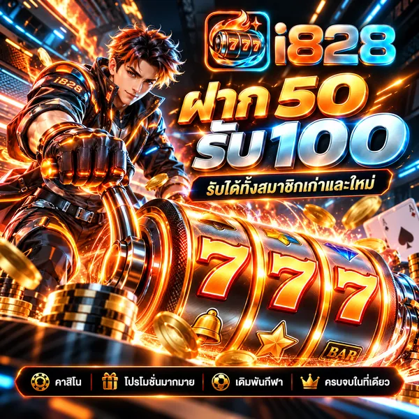 โปรโมชั่น i828 ฝาก 50 รับ 100 รับได้ทั้งสมาชิกเก่าและใหม่