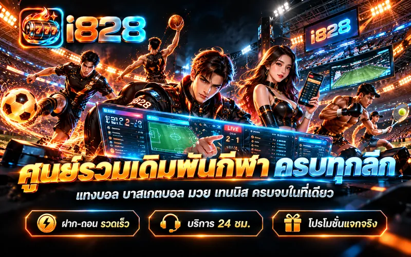 แทงบอลออนไลน์ i828 ศูนย์รวมเดิมพันกีฬา ครบทุกลีก